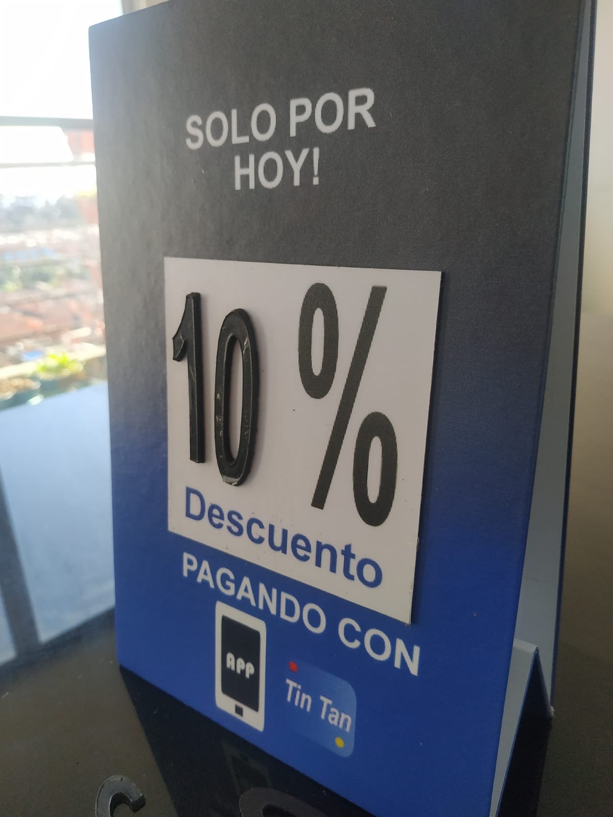 Anunciador de descuentos Tin Tan
